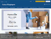 Tablet Screenshot of caixa-enginyers.com